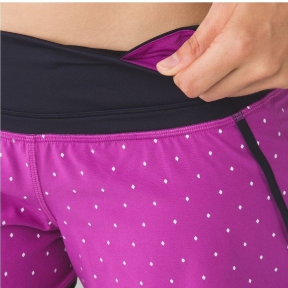 Lululemon Run Times Shorts Reflective Night Fall Ultra Violet Silver Athletic - Picture 12 of 13